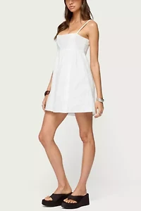 Edikted Winifred Eyelet Babydoll Mini Dress