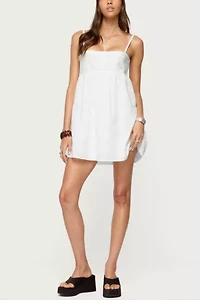 Edikted Winifred Eyelet Babydoll Mini Dress
