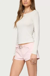 Edikted Vicco Belt Detail Shorts