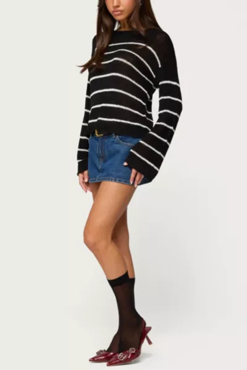 Edikted Drop Shoulder Light Knit Sweater