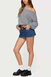 Edikted Aveline Off Shoulder Light Sweatshirt