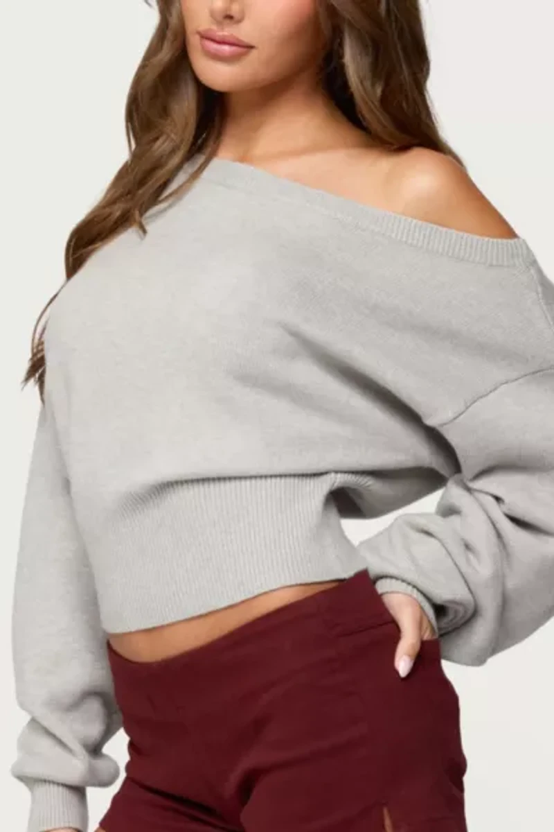 Edikted Ravenna Off Shoulder Sweater