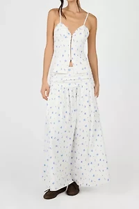 WeWoreWhat Ruched Waist Maxi Skirt