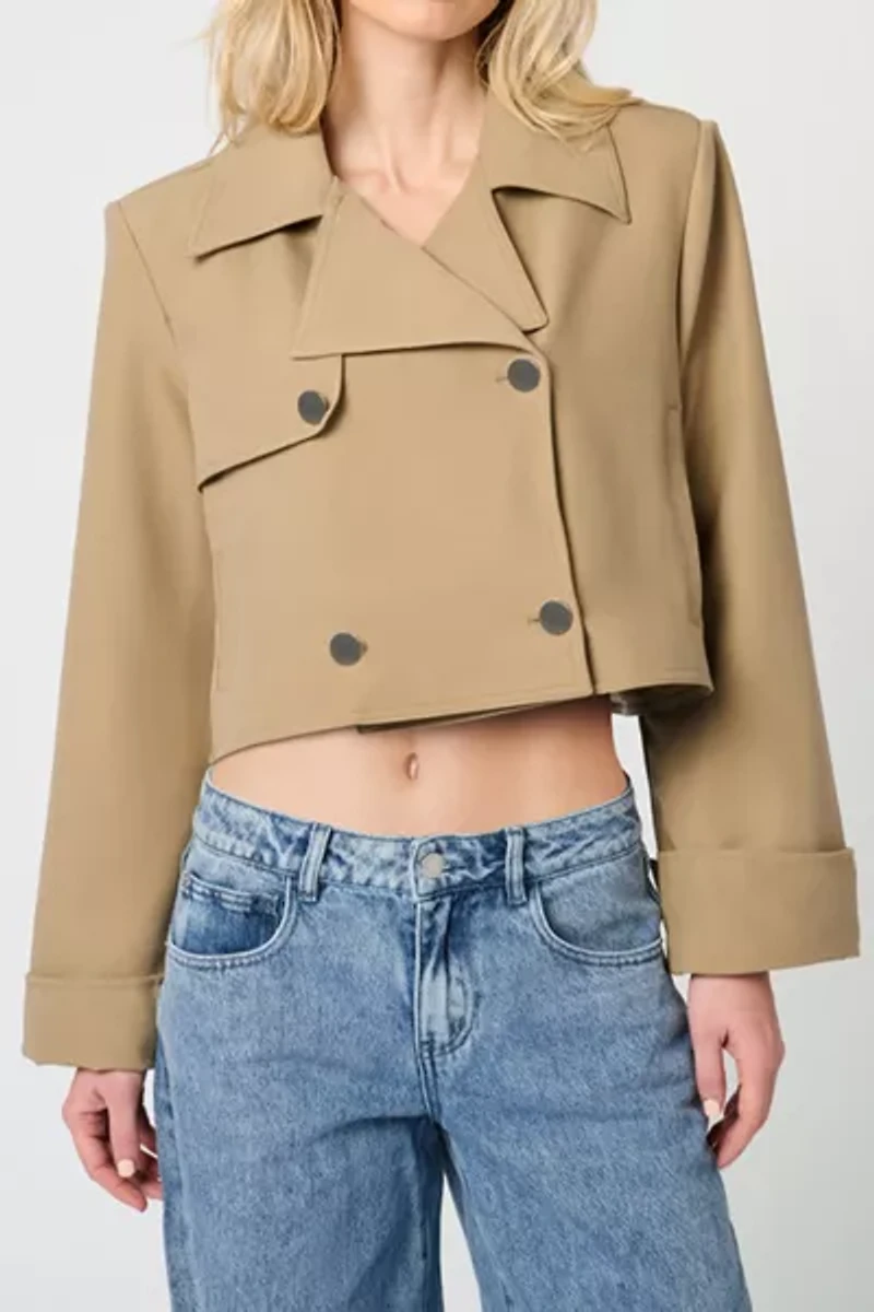 WeWoreWhat Cropped Trench Coat