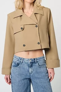 WeWoreWhat Cropped Trench Coat