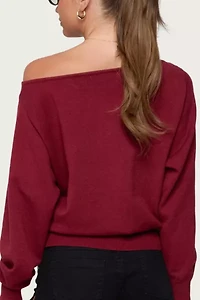 Edikted Off Shoulder Oversized Sweater