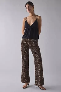 Kimchi Blue Jaelyn Jersey Knit Plunging Babydoll Cami