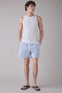 Lacoste Stripe Pattern Swim Trunks