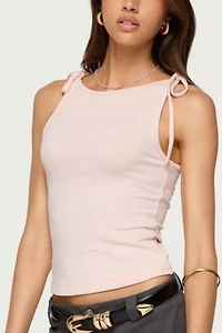 Edikted Chrissy Tie Strap Tank Top