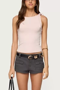 Edikted Chrissy Tie Strap Tank Top