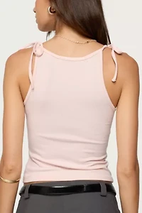 Edikted Chrissy Tie Strap Tank Top