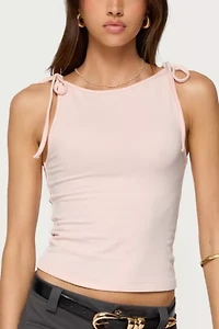 Edikted Chrissy Tie Strap Tank Top