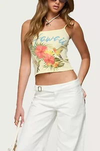 Edikted Hawaii Babe Tank Top