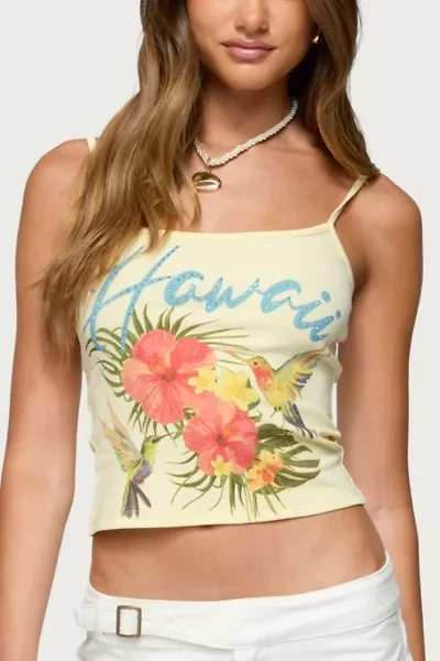 Edikted Hawaii Babe Tank Top