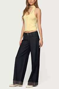 Edikted Two Piece Knit Halter Top