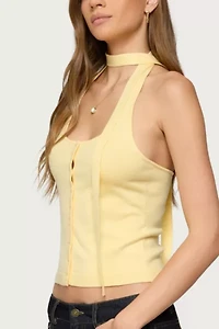Edikted Two Piece Knit Halter Top