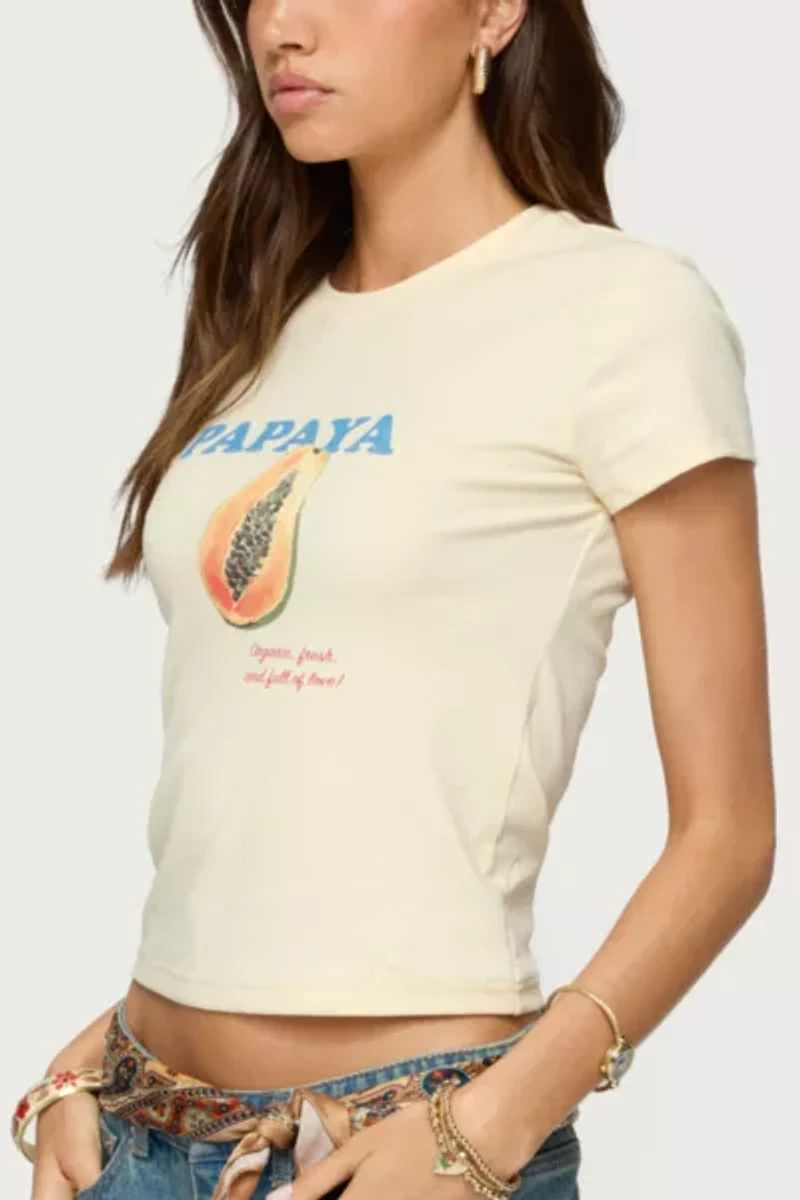 Edikted Papaya T Shirt