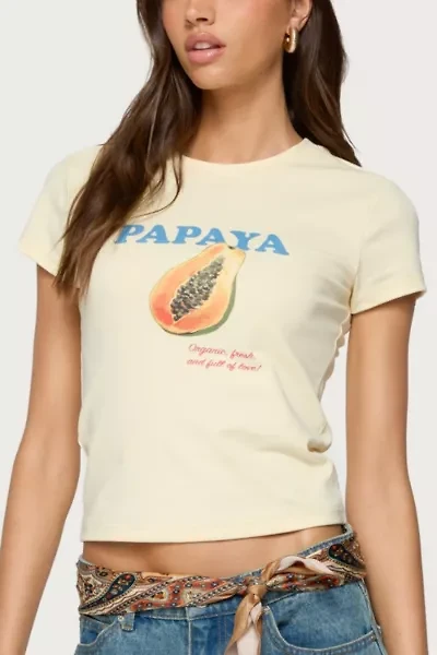 Edikted Papaya T Shirt