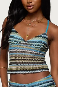Edikted Zigzag Stripe Tank Top