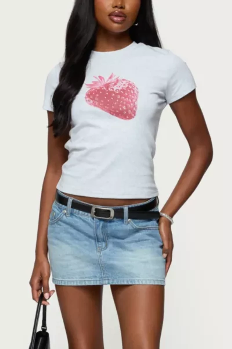 Edikted Sweet Berry T Shirt