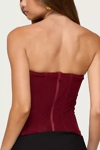 Edikted Guinivere Smocked Strapless Corset