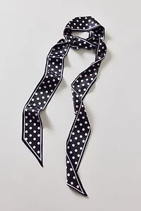 Polka Dot Pattern Silky Wrap Scarf