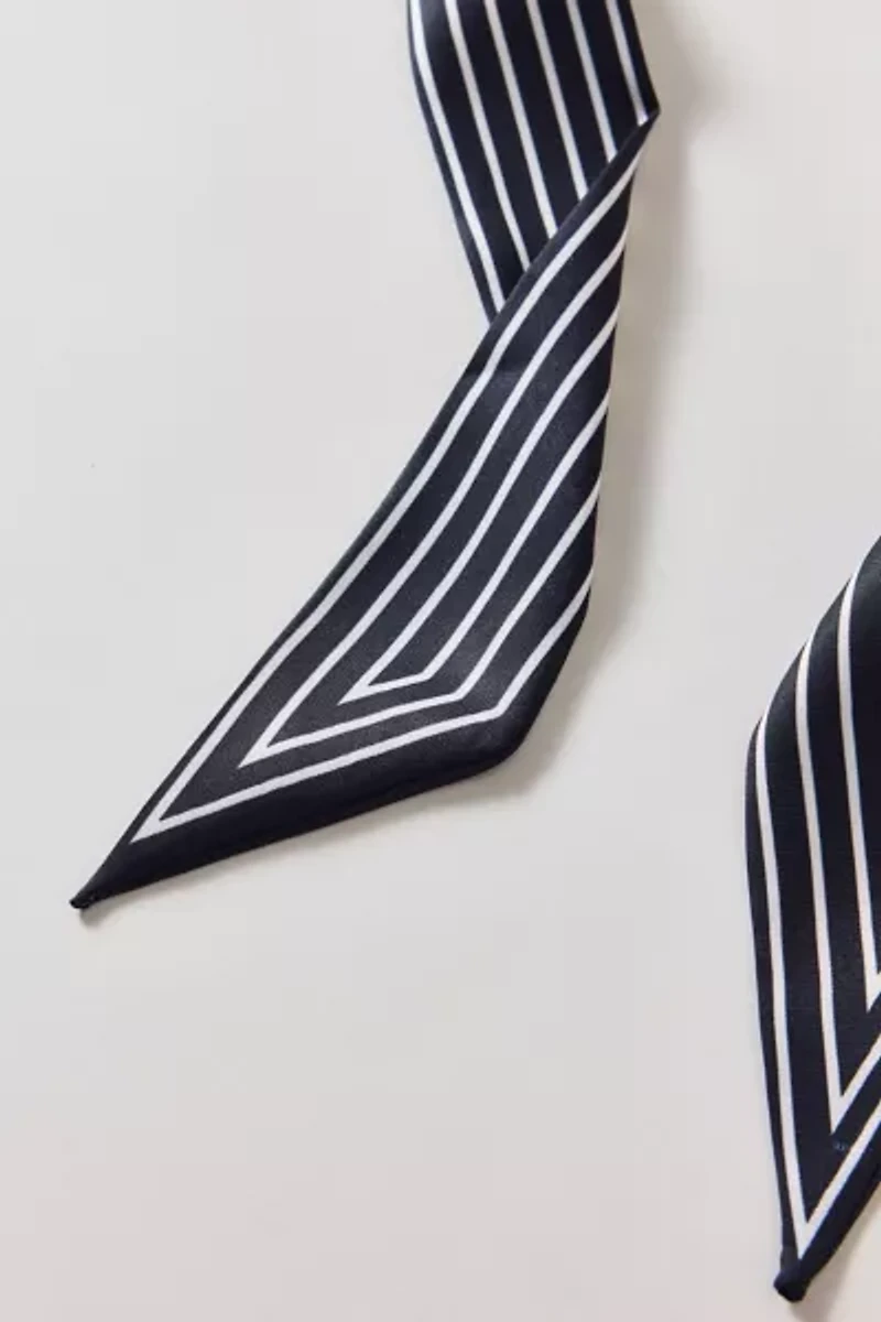 Silky Striped Wrap Scarf
