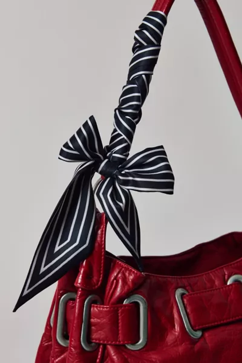 Silky Striped Wrap Scarf