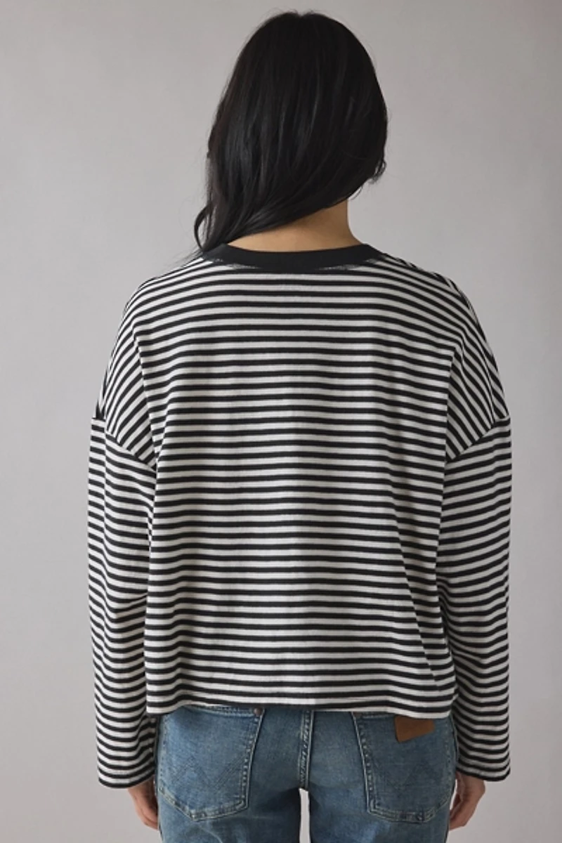 BDG Boxy Long Sleeve Spill The Tee