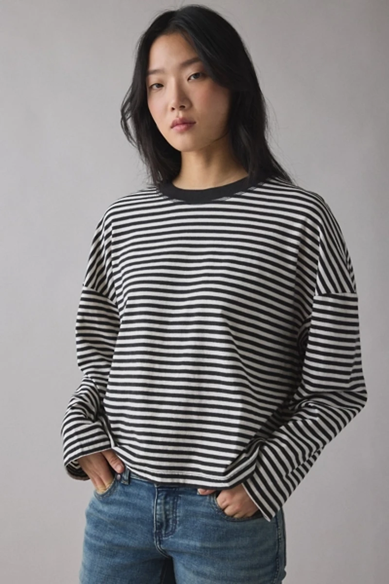 BDG Boxy Long Sleeve Spill The Tee