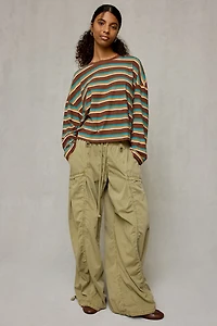 BDG Boxy Long Sleeve Spill The Tee