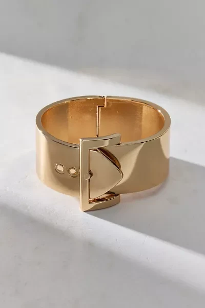 Belted Metal Bangle Bracelet