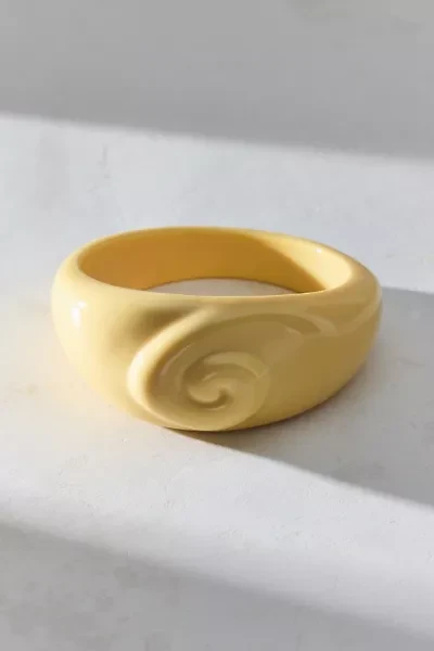 Megara Swirl Acrylic Bangle Bracelet