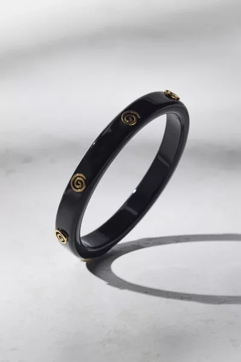 Metallic Swirl Bangle Bracelet