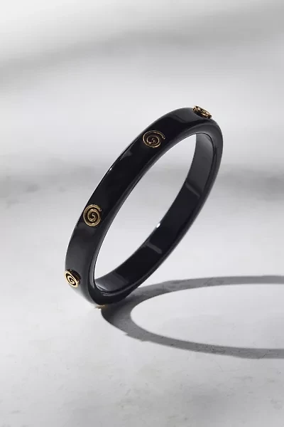 Metallic Swirl Bangle Bracelet