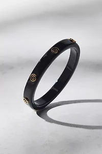 Metallic Swirl Bangle Bracelet