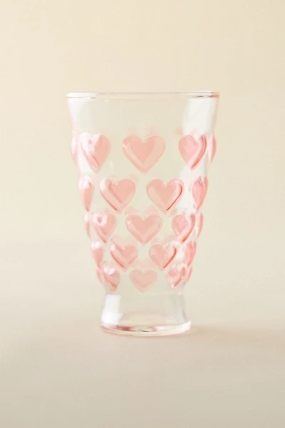For Love & Lemons UO Exclusive Heart Drinking Glass