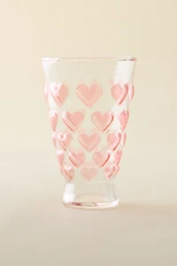 For Love & Lemons UO Exclusive Heart Drinking Glass
