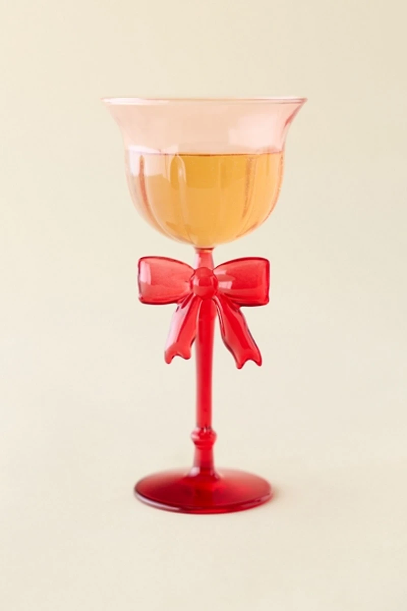 For Love & Lemons UO Exclusive Bow Coupe Glass