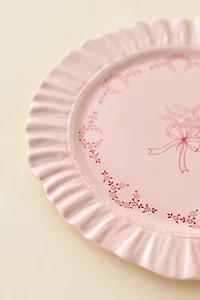 For Love & Lemons UO Exclusive Ruffle Ceramic Dinner Plate