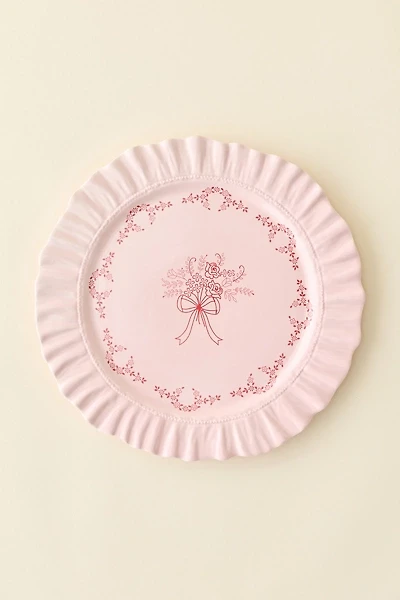 For Love & Lemons UO Exclusive Ruffle Ceramic Dinner Plate