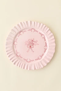 For Love & Lemons UO Exclusive Ruffle Ceramic Dinner Plate