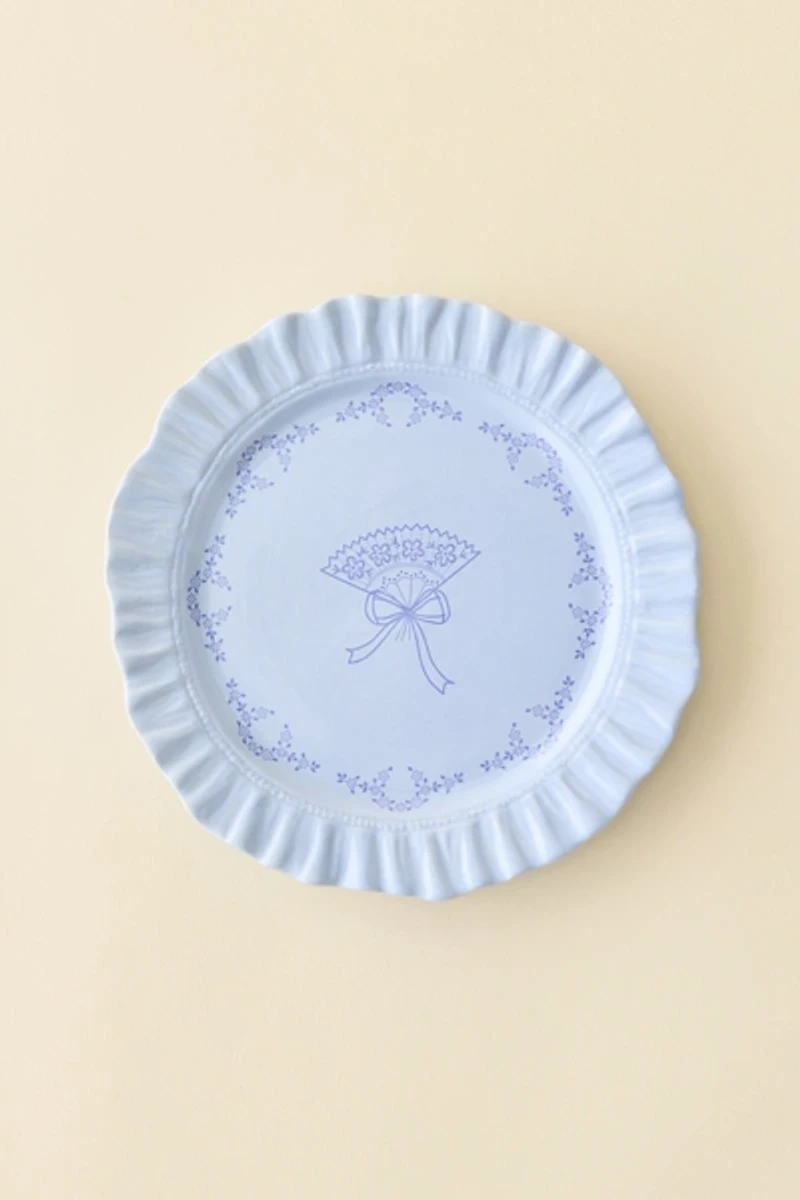 For Love & Lemons UO Exclusive Ruffle Ceramic Side Plate