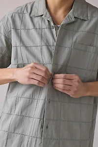 OBEY Angelo Woven Windowpane Short Sleeve Shirt