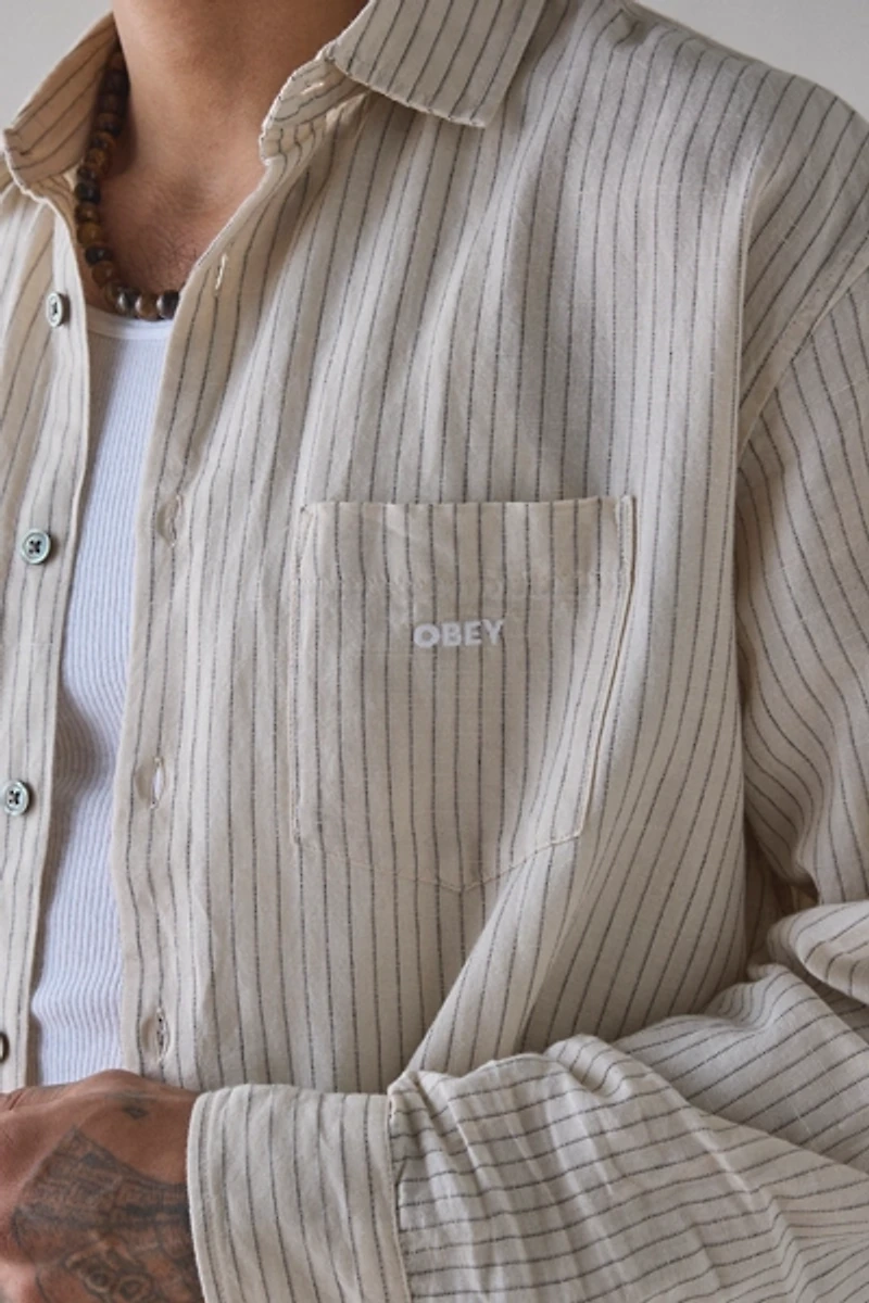 OBEY Nelson Woven Long Sleeve Shirt