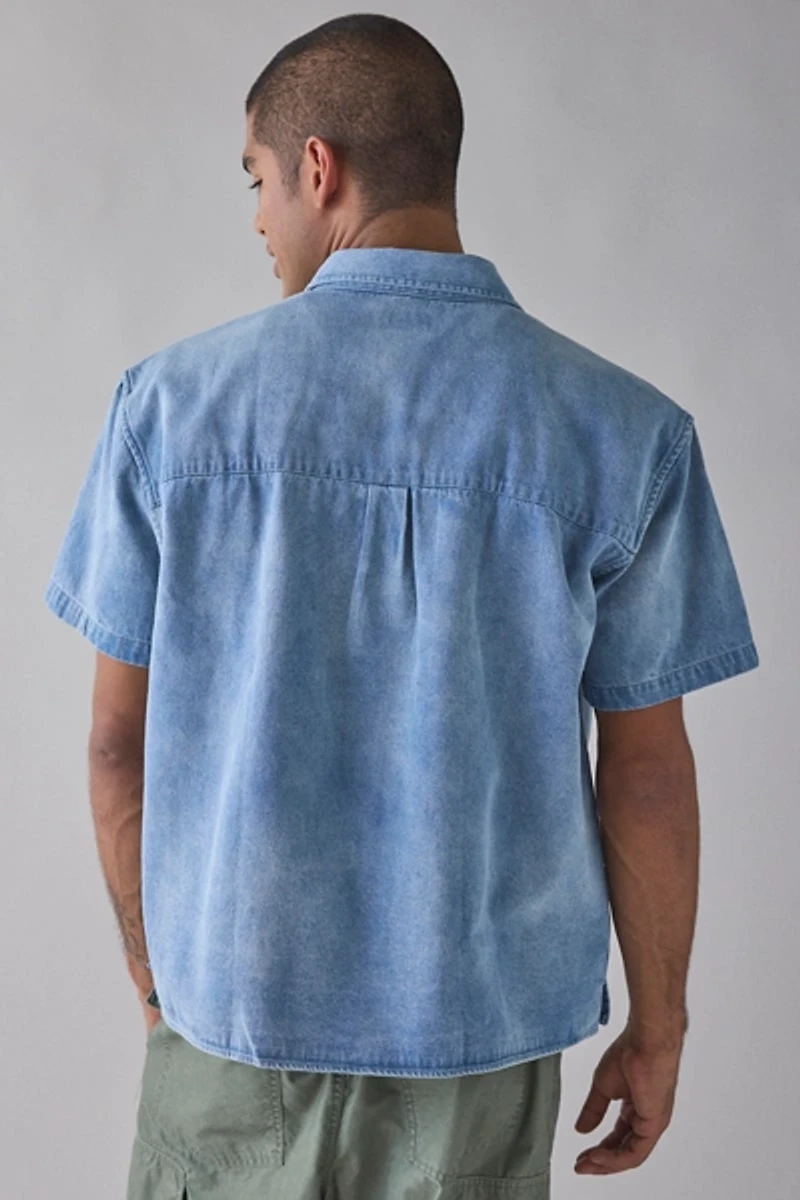 OBEY Owens Short Sleeve Denim Shirt