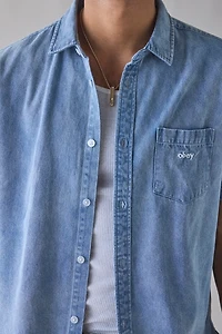 OBEY Owens Short Sleeve Denim Shirt