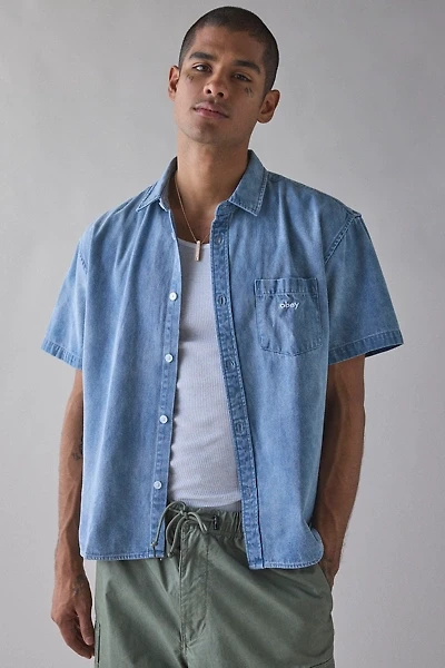 OBEY Owens Short Sleeve Denim Shirt