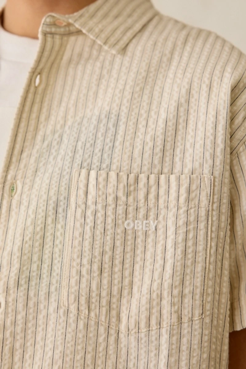 OBEY Alan Woven Button-Down Shirt