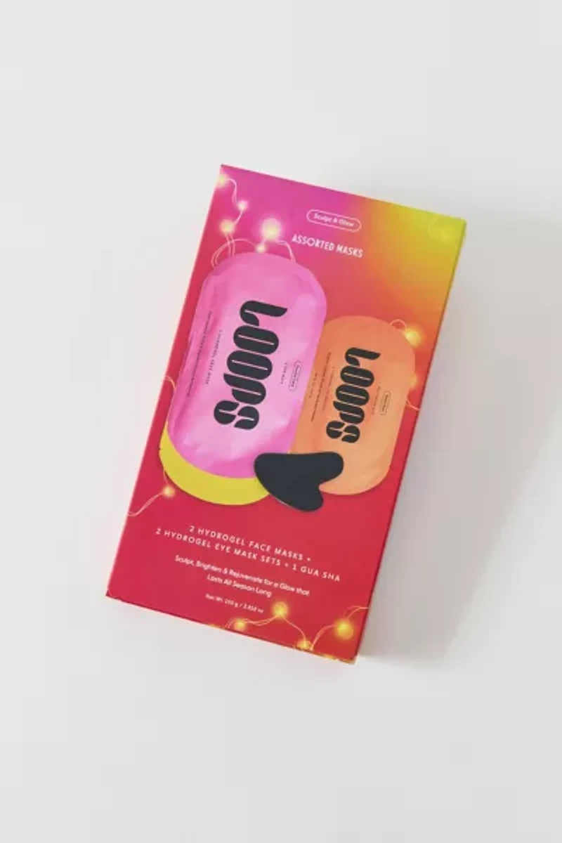 Loops Beauty Sculpt & Glow Hydrogel Mask & Gua Sha Set